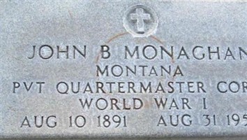 Pvt John B. Monaghan Pvt John B. Monaghan