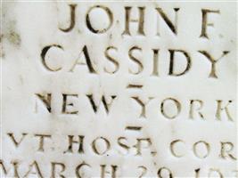 Pvt John F. Cassidy