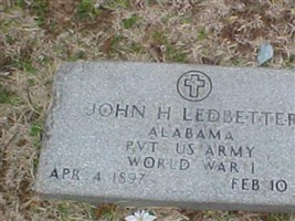 Pvt John H. Ledbetter Pvt John H. Ledbetter