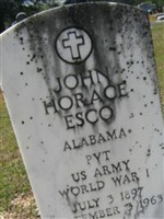 Pvt John Horace Esco Pvt John Horace Esco