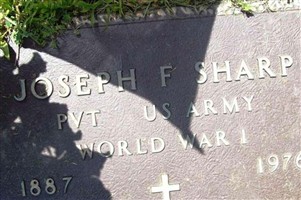 Pvt Joseph Frost Sharp Pvt Joseph Frost Sharp