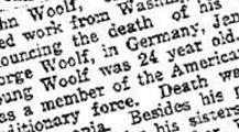 Pvt Joseph George Woolf