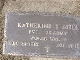 Pvt Katherine S. Sinks