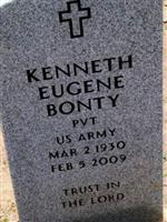 Pvt Kenneth Eugene Bonty