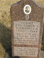 Pvt Loren J. "Jeane" Randolph Pvt Loren J. "Jeane" Randolph