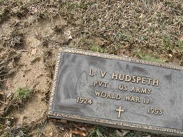 Pvt L V Hudspeth
