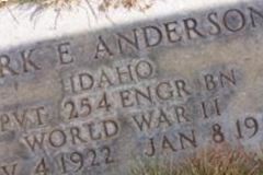 Pvt Mark E. Anderson Pvt Mark E. Anderson