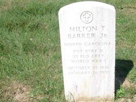 Pvt Milton T Barker, Jr