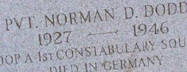 Pvt Norman D Dodds Pvt Norman D Dodds