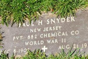 Pvt Paul H Snyder