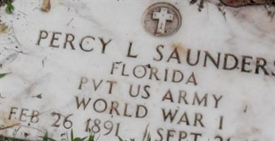 Pvt Percy Livingston Saunders
