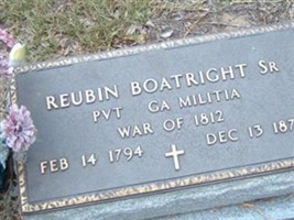 Pvt Reubin Boatright, Sr Pvt Reubin Boatright, Sr