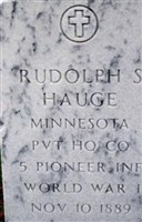 Pvt Rodolph S Hauge Pvt Rodolph S Hauge