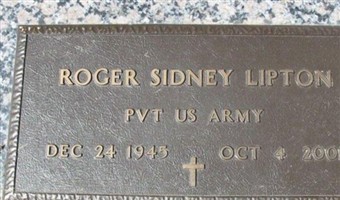 Pvt Roger Sidney Lipton Pvt Roger Sidney Lipton
