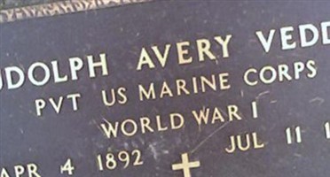 Pvt Rudolph Avery Vedder