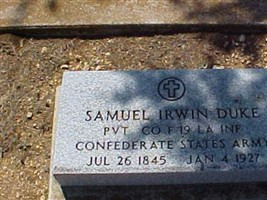 Pvt Samuel Irwin Duke