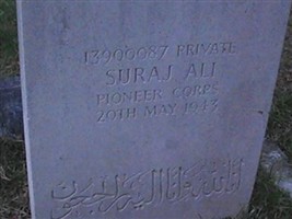 Pvt Suraj Ali