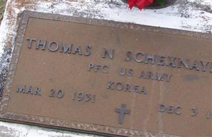 Pvt Thomas N Schexnayder Pvt Thomas N Schexnayder