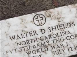 Pvt Walter Dupree Shields