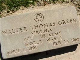 Pvt Walter Thomas Greer