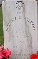 Pvt William D Allison