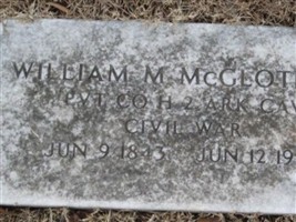 Pvt William M McGlothlin Pvt William M McGlothlin