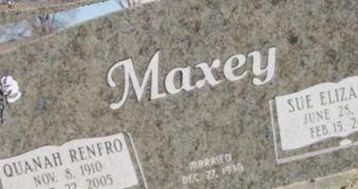 Quanah Renfro Maxey