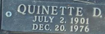 Quinette D. Lowder Quinette D. Lowder