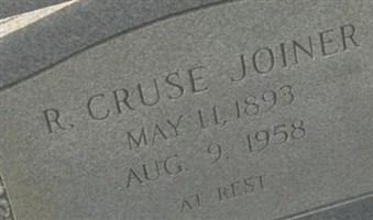R. Cruise Joiner R. Cruise Joiner