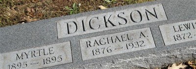 Rachael A Dickson Rachael A Dickson