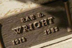 Rae B Wright Rae B Wright