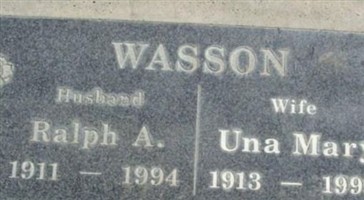 Ralph Arden Wasson Ralph Arden Wasson