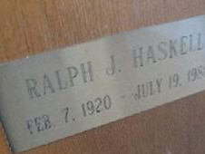 Ralph J. Haskell Ralph J. Haskell