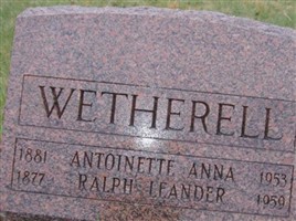 Ralph Leander Wetherell Ralph Leander Wetherell