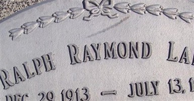 Ralph Raymond Lang Ralph Raymond Lang