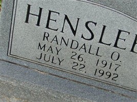 Randall O. Henslee Randall O. Henslee