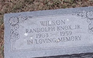 Randolph Knox Wilson, Jr Randolph Knox Wilson, Jr