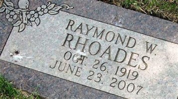 Raymond William Rhoades Raymond William Rhoades