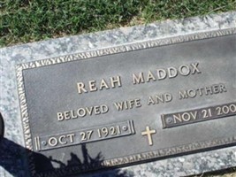 Reah V. Maddox Reah V. Maddox