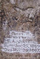 Rebecca H "Becky" Lathrop Johnson