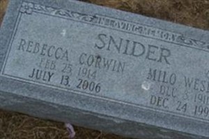 Rebecca Corwin Snider Rebecca Corwin Snider
