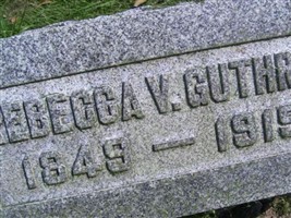 Rebecca V. Guthrie Rebecca V. Guthrie