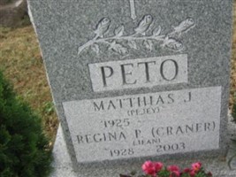 Regina P. "Jean" Craner Peto Regina P. "Jean" Craner Peto