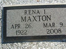 Rena I Patton Maxton