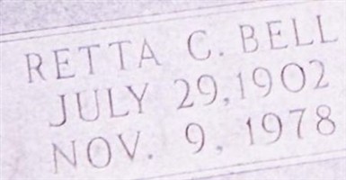 Retta C. Stubblefield Bell Retta C. Stubblefield Bell