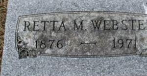 Retta M. Webster Retta M. Webster