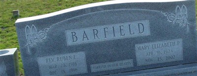 Reuben Earnest Barfield Reuben Earnest Barfield