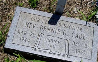 Rev Bennie G Cade