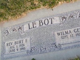 Rev Burt F Le Bot Rev Burt F Le Bot