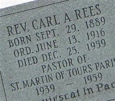 Rev Carl A Rees Rev Carl A Rees